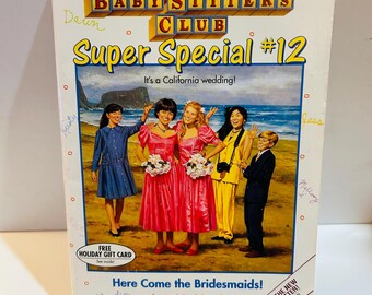 BabySitters Club #12 Here Comes the Bridesmaids! with POSTCARD, Super Special (1994) Paperback