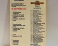 BabySitters Club Vacation Bookmark Checklist (1990) 4.5 x 7.5