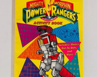 Power Rangers Activity Book (1995) 5x8 Paperback