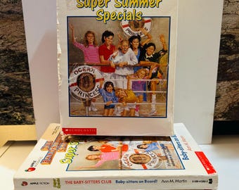 BabySitters Club #1, 2, 4 Box Set with Three Super Special Books (1990)