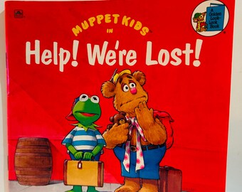 Muppet Kids Book (1991) 8x8 Paperback Help! We're Lost