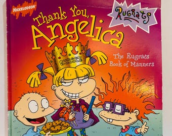 Rugrats Book 8x8 Paperback, Thank You Angelica (1999) Nickelodeon