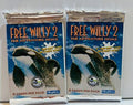Free Willy 2 Two Movie Trading Packs (1995) Factory Sealed