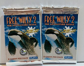 Free Willy 2 Two Movie Trading Packs (1995) Factory Sealed