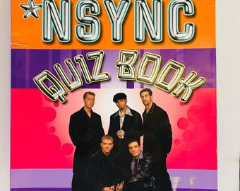 NSYNC Quiz Book 2000 8.5x11 Paperback Book