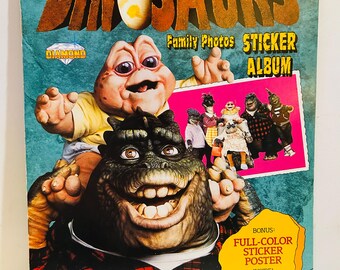 Dinosaurs NEW Sticker Album (1991) no stickers