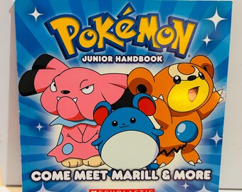 Pokemon Book Junior Handbook (8x8 Paperback) Come Meet Marill & More