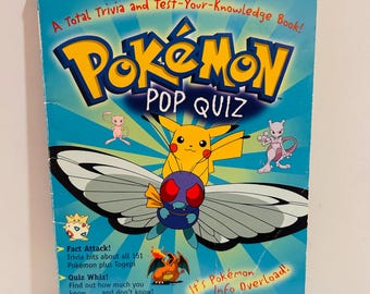 Pokemon Book Pop Quiz (5x7.5 Paperback) 2000