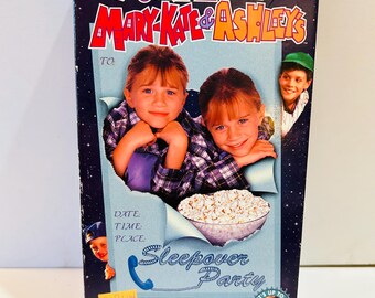 Mary Kate and Ashley VHS Sleepover Party (1995) VHS