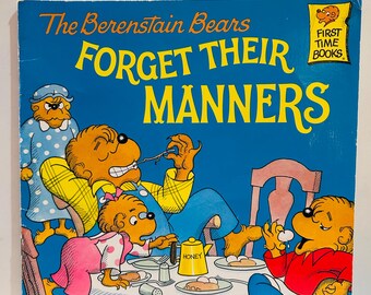 Berenstain Bears (1985) 8x8 Paperback Forget Their Manners