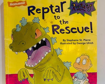 Rugrats Book 8x8 Paperback, Reptar to the Rescue (1997) Nickelodeon