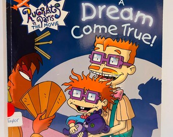 Rugrats Book 8x8 Paperback, A Dream Come True (2000) Nickelodeon