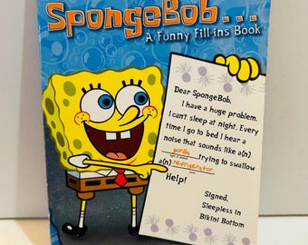 Sponge Bob Squarepants Book 5x7.5 Paperback, Nickelodeon (2003) Dear SpongeBob