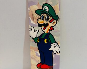 Luigi Bookmark Promo Super Mario World 2002 2x7 Bookmark (preowned)