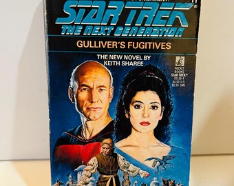 Gulliver's Fugitives Book by Keith Sharee (1990 First Printing Paperback) #11 Star Trek Next Generation Book Series