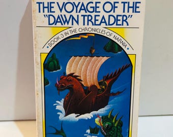 Dawn Treader Book Chronicles of Narnia Paperback #3 (1970)