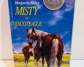 Misty of Chincoteague Book #1 Misty Series by Marguerite Henry (1991 Hardcover) Ex-Library