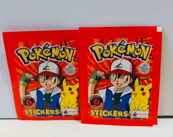 Pokemon Stickers (Two Sealed Packs) 1999