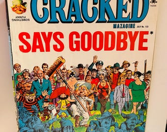 Cracked Magazine 1976 No. 133 Says Goodbye