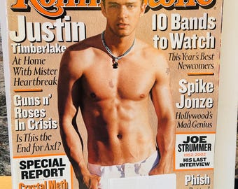 Justin Timberlake 2003 Rolling Stone Magazine