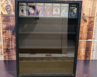 Sports and Trading Card Display Case - Graded or Ungraded - 26.8"x31"x2.1"