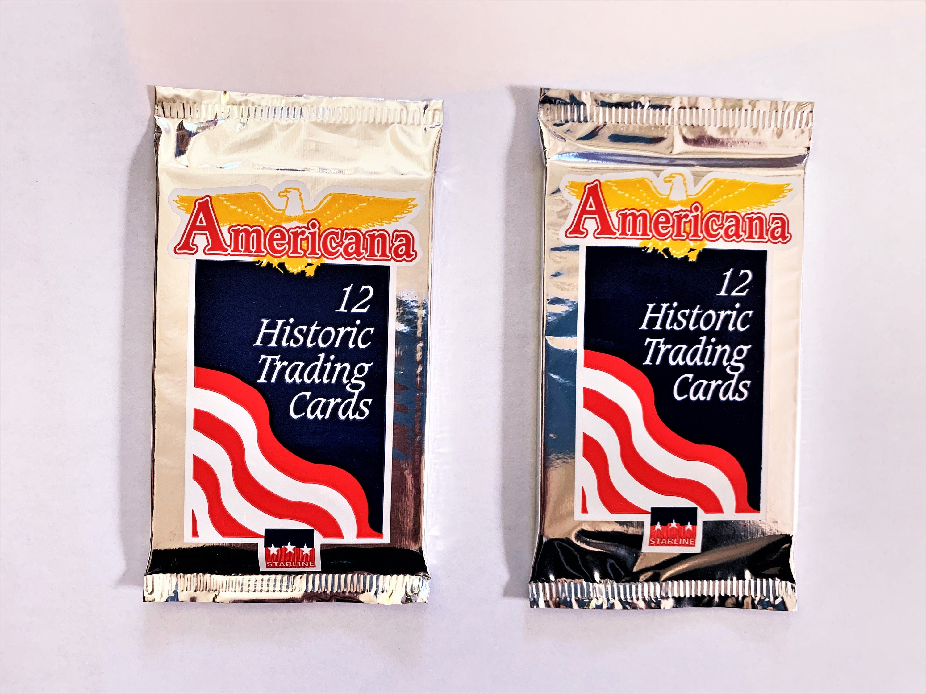 Americana Historic Trading Card Pack (1 Pack of 12 Cards)
