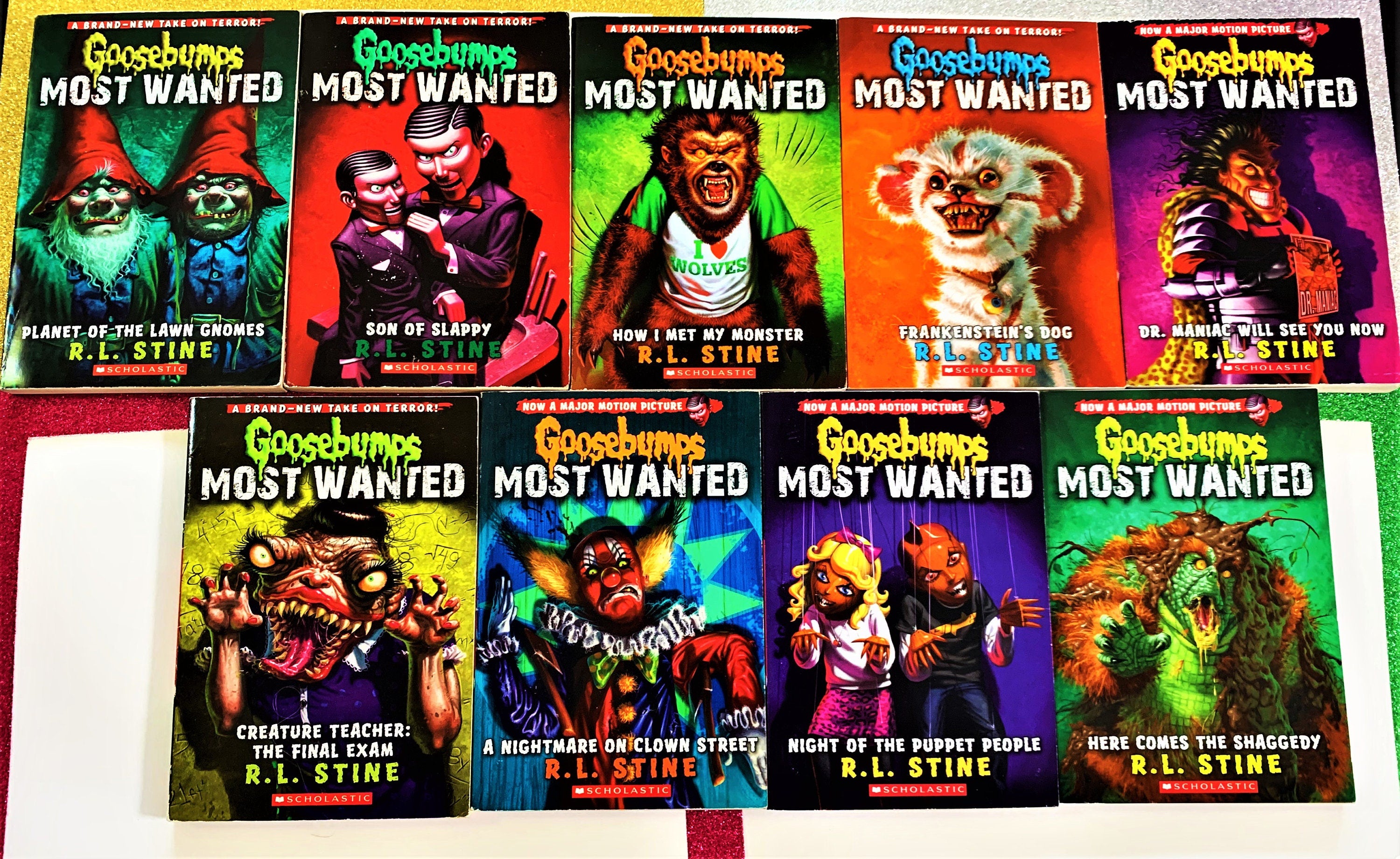 GOOSEBUMPS MOST WANTED - R L Stine Kids Horror Paperbacks, Throwback Retro Halloween Reads, Childrens Novel