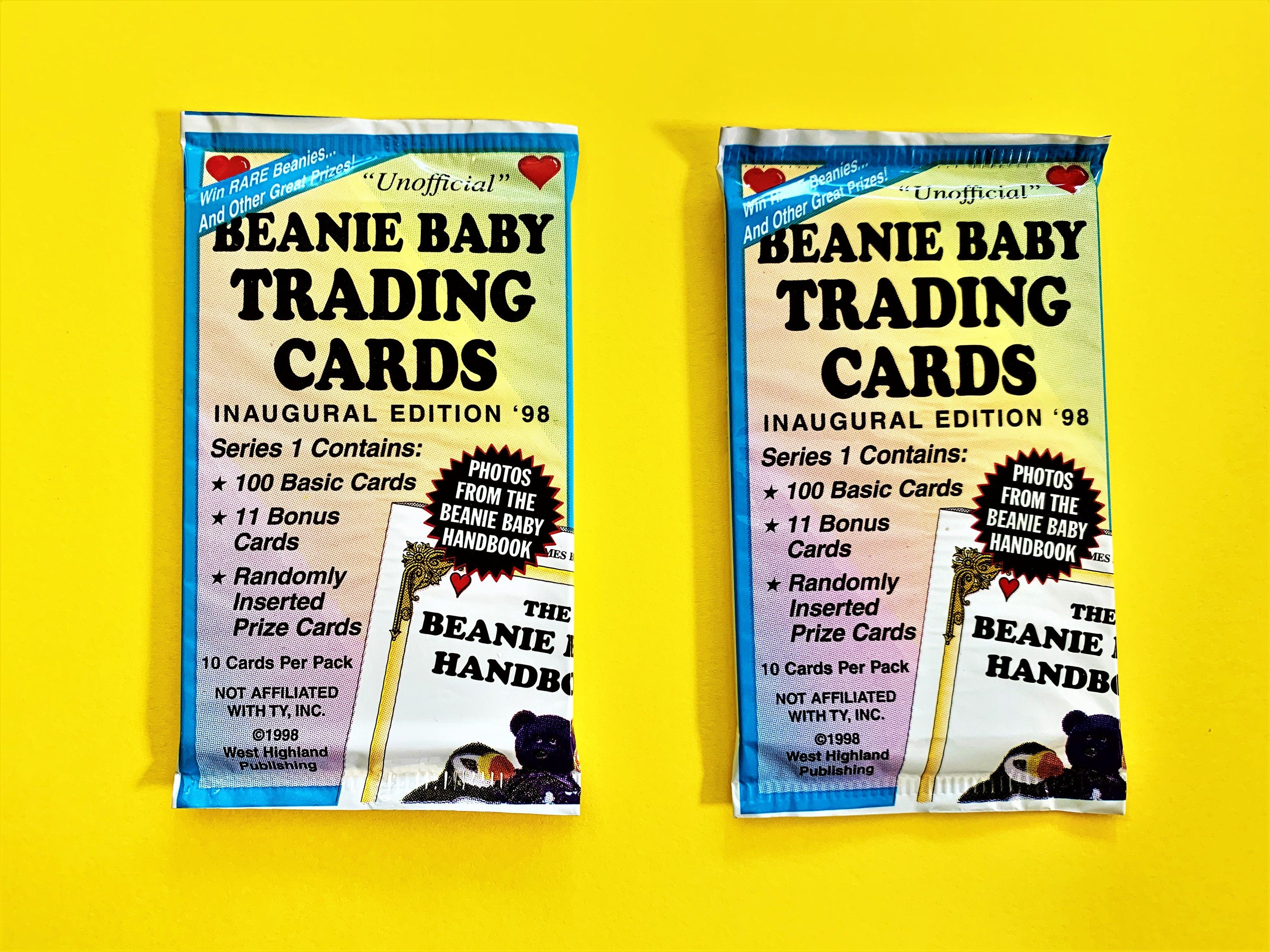 Beanie Baby Trading Card Pack (1 Factory sealed Pack of 10 Cards)