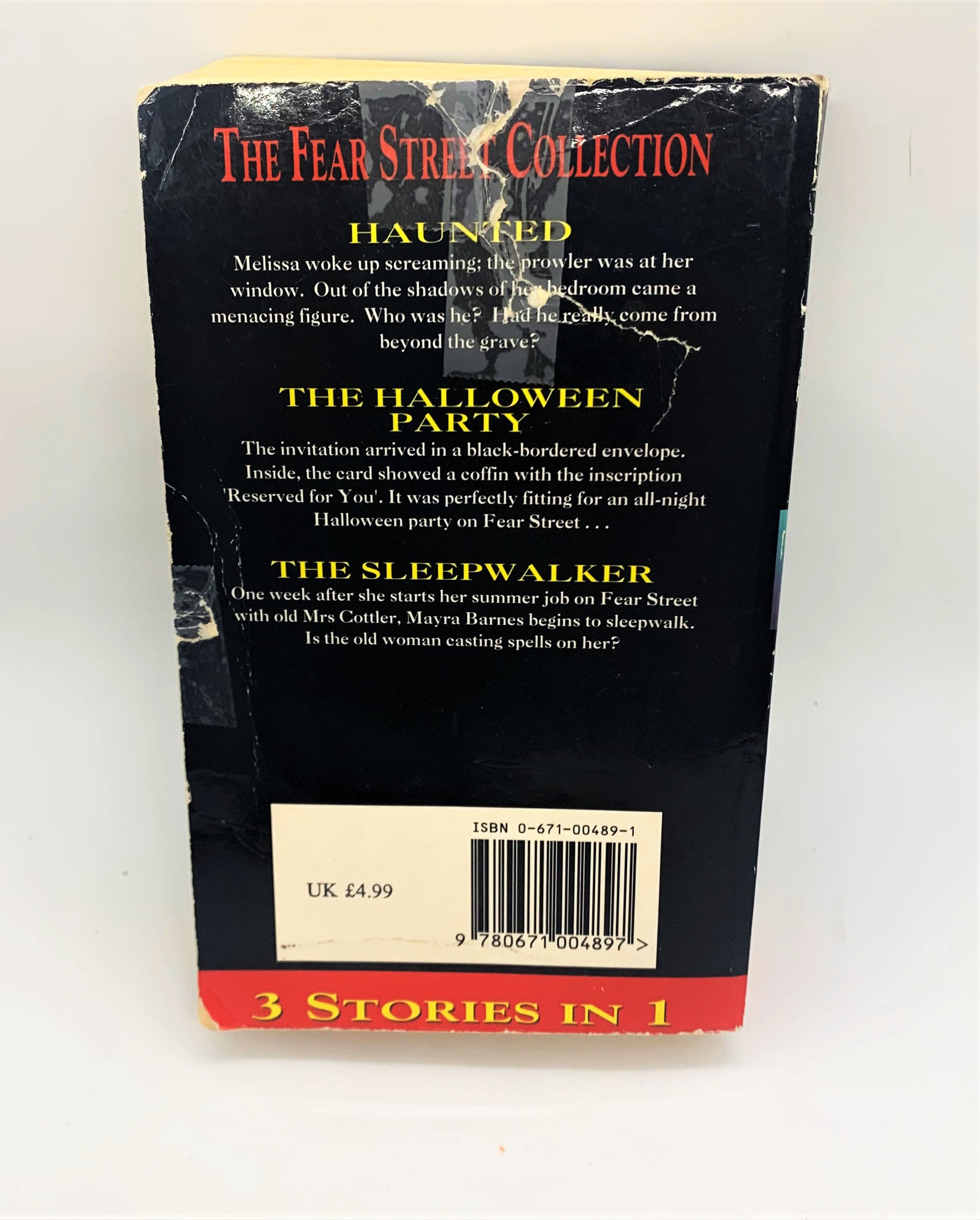 Dead of Night: Haunted/The Halloween Party/The Sleepwalker (Fear Street Omnibus #3) Worn Copy (1994)
