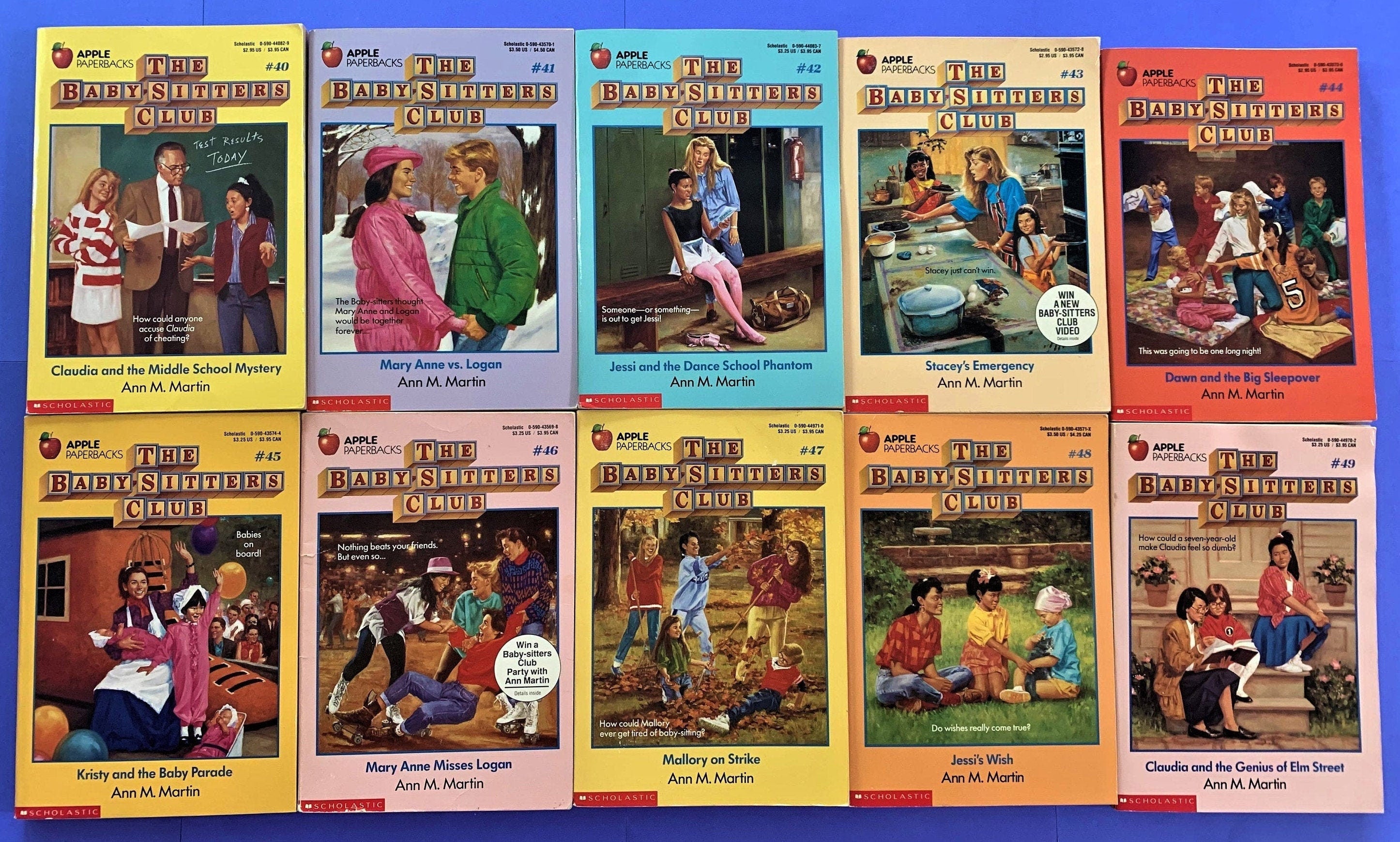 Babysitters Club #40 to #49 - Choose a Paperback Book by Ann M. Martin