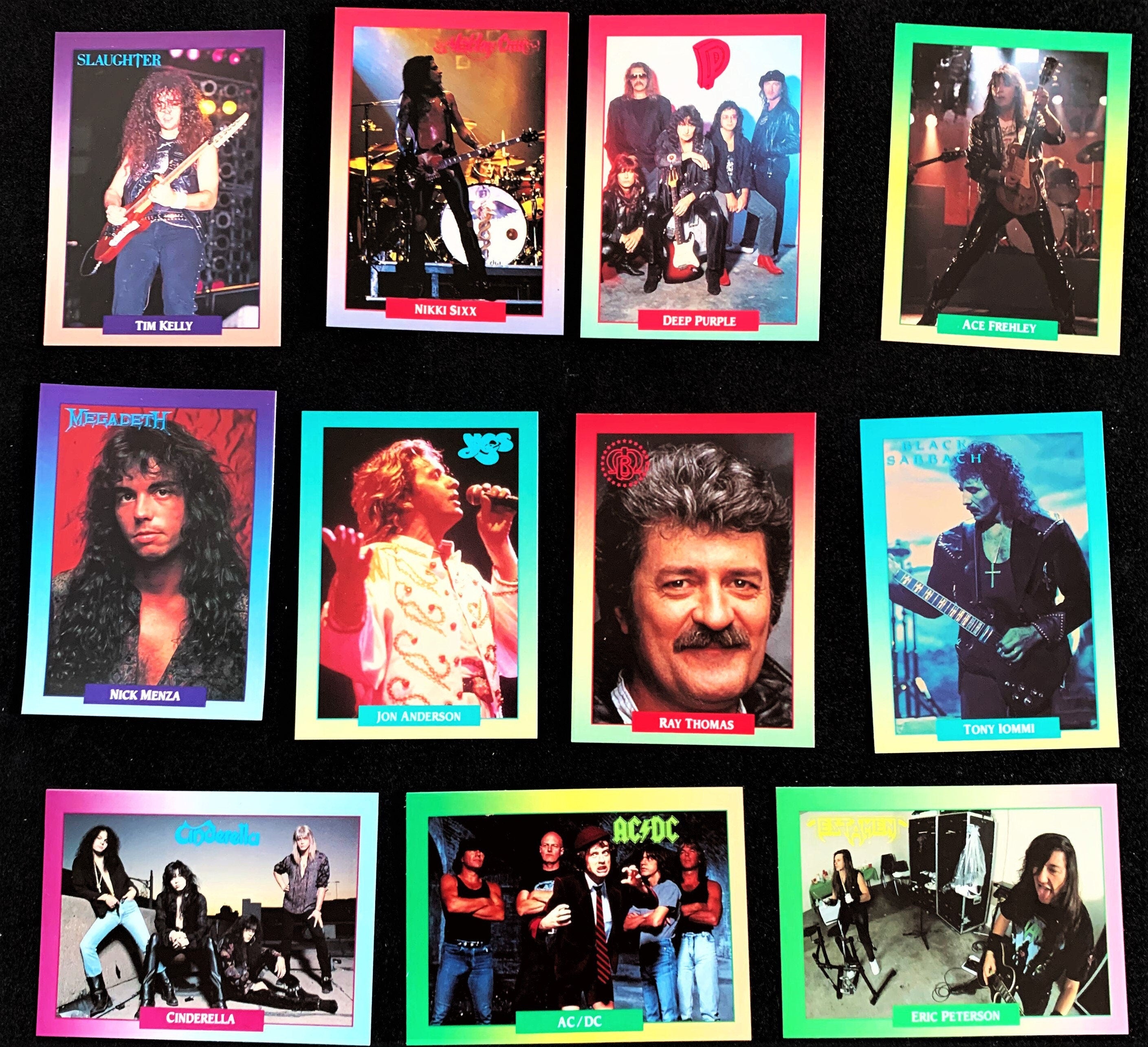 Rock Cards (One 1991 Trading Card Pack) Each Pack has 13 Cards Inside, Motley Crue, Anthrax, Bon Jovi