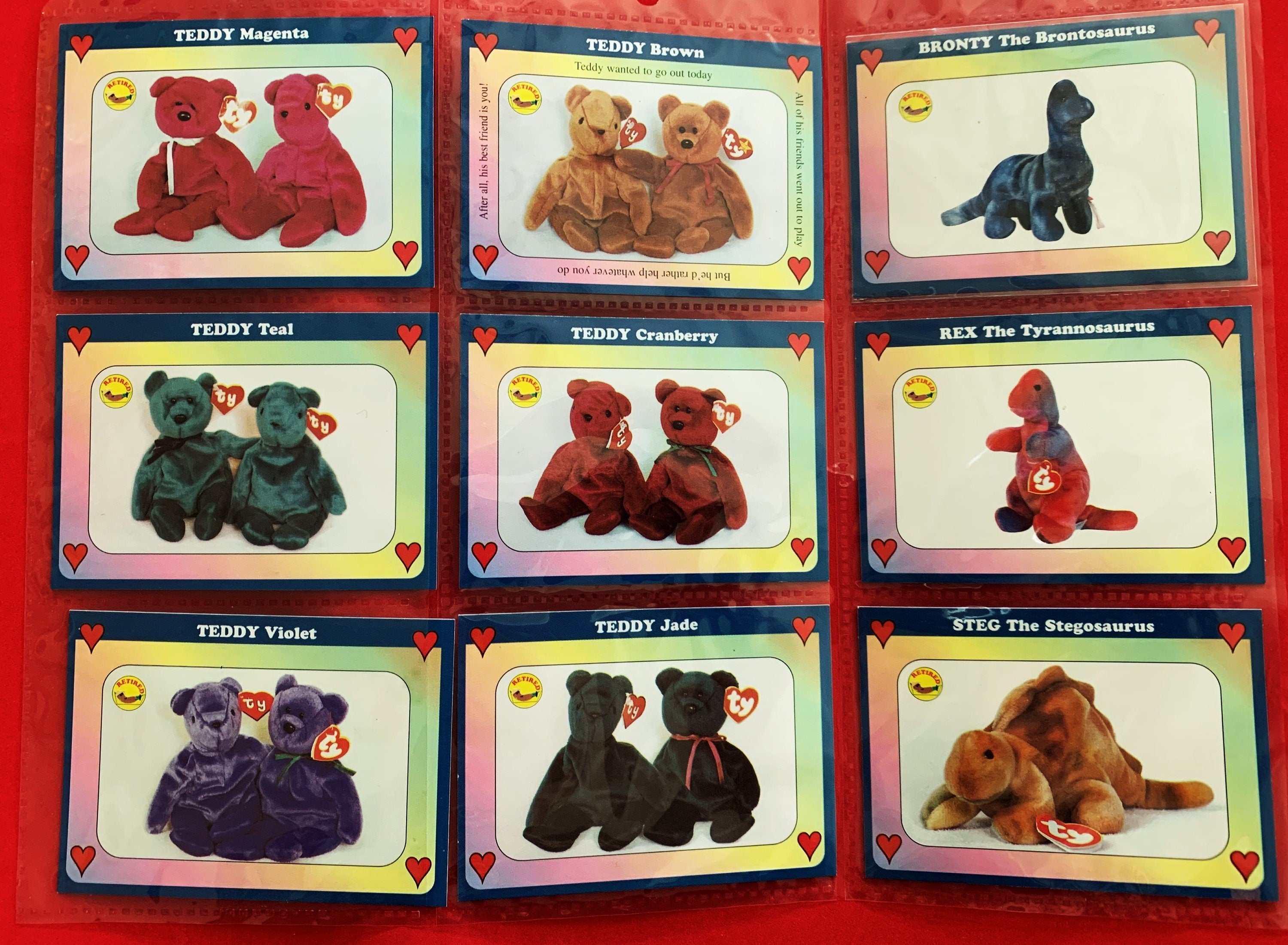 Beanie Baby (1998) Inaugural Edition Trading Cards - Choose One #1 to 54