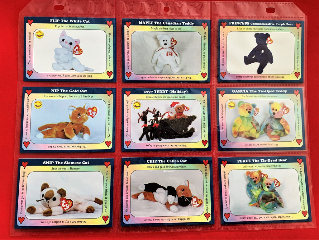 Beanie Baby (1998) Inaugural Edition Trading Cards - Choose One #1 to 54