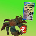 Claude the Crab Beanie Baby (1993) with Sealed Trading Card Pack