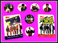 1989 Vintage New KIDS on the BLOCK 6 Button Set Plus Two Trading Card Packs