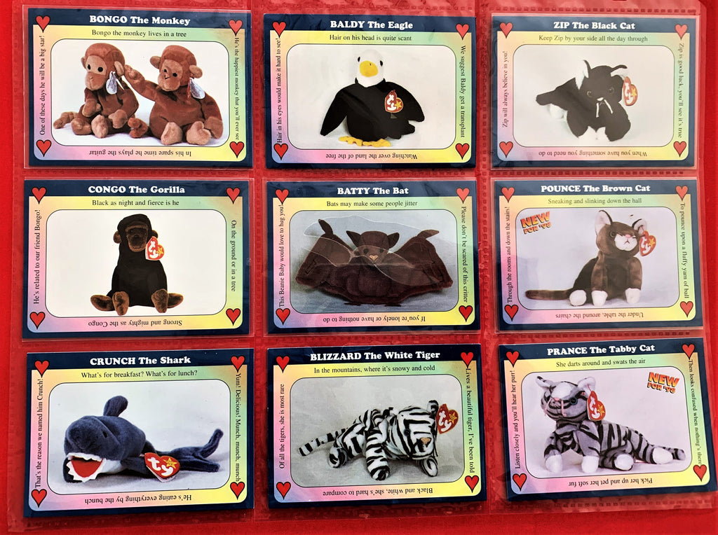 Beanie Baby (1998) Inaugural Edition Trading Cards - Choose One #1 to 54