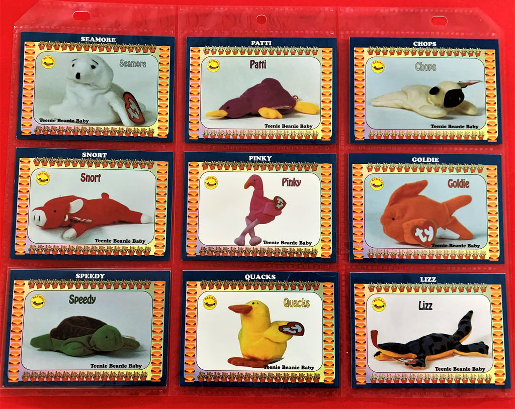 Beanie Baby (1998) Inaugural Edition Trading Cards - Choose One #55 to #111