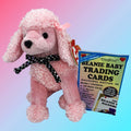 Brigette the Pink Poodle (2001) with Sealed Trading Card Pack