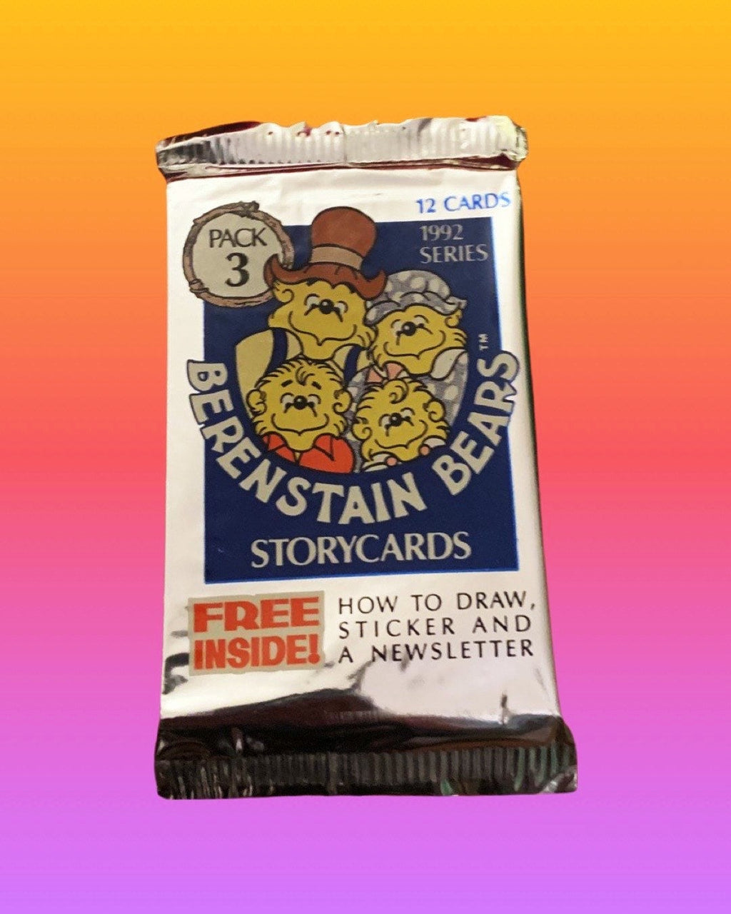 Berenstain Bears - One Sealed Trading Card Pack (1992)