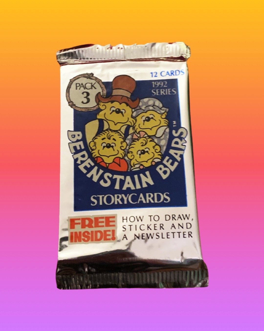 Berenstain Bears - One Sealed Trading Card Pack (1992)