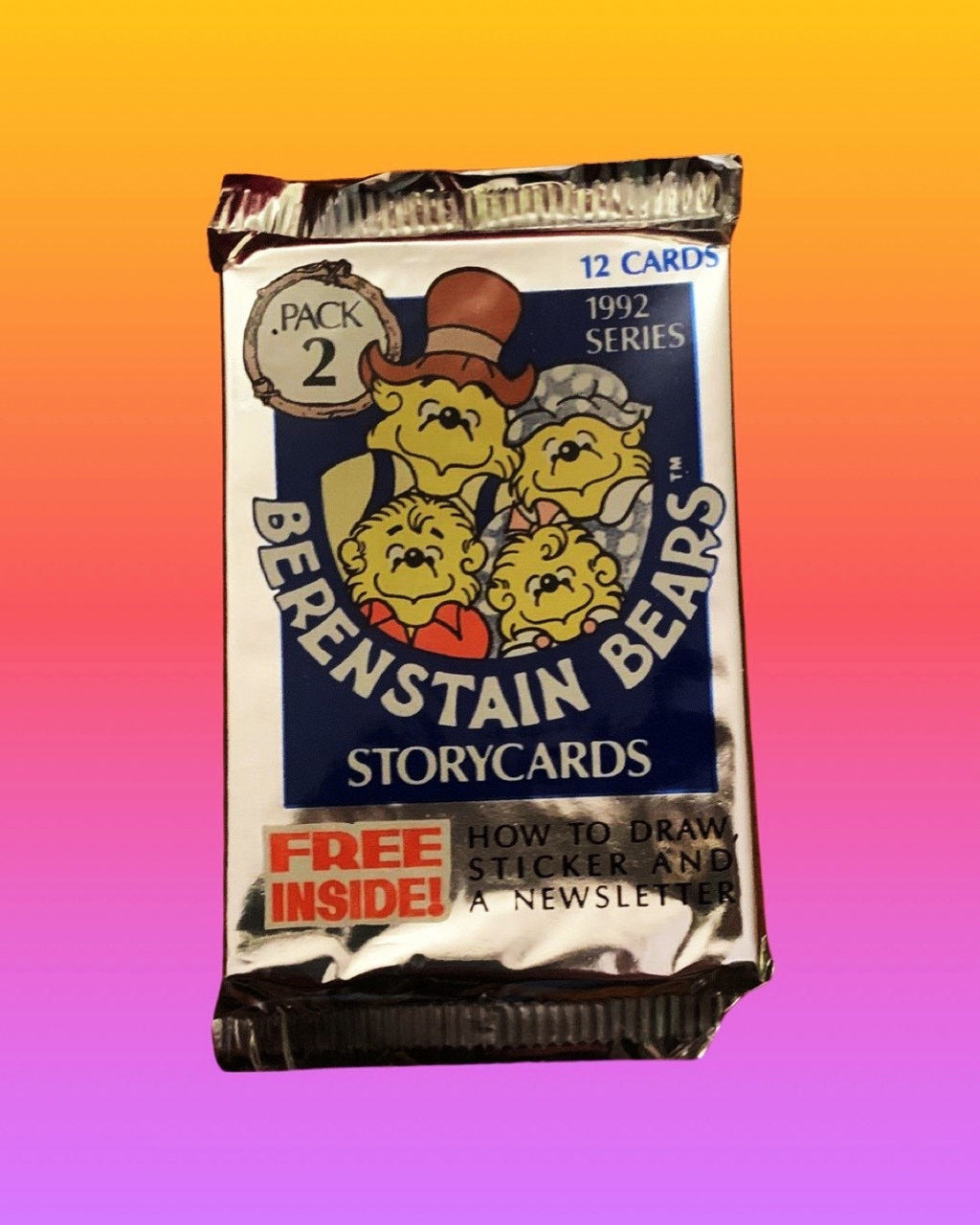 Berenstain Bears - One Sealed Trading Card Pack (1992)