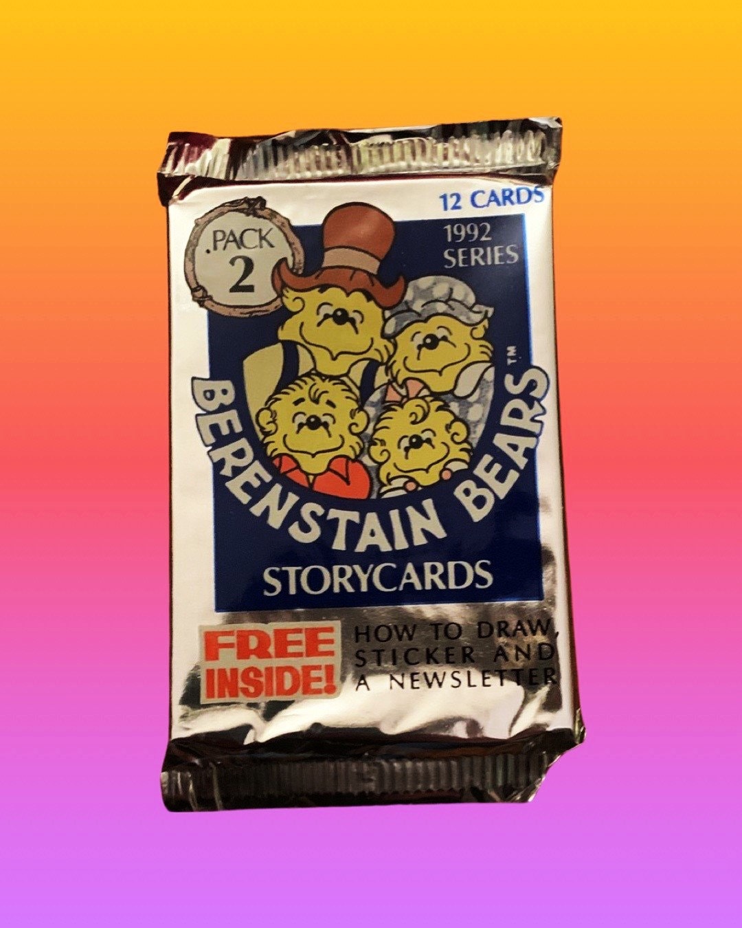 Berenstain Bears - One Sealed Trading Card Pack (1992)