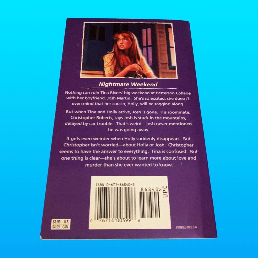 College Weekend (1995 1st Edition) Fear Street Book by R.L. Stine