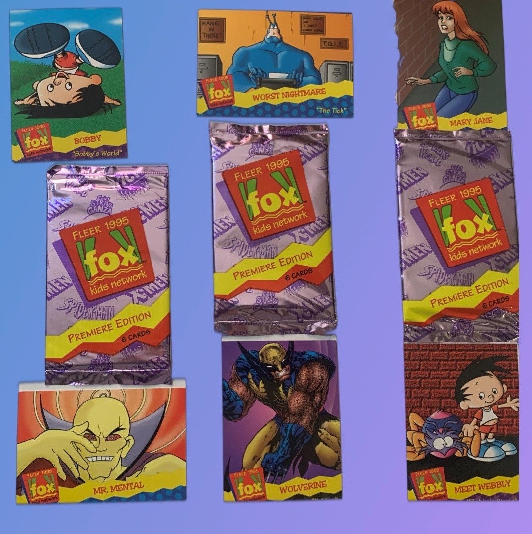 Fox Kids Network 1995 Trading Card Pack