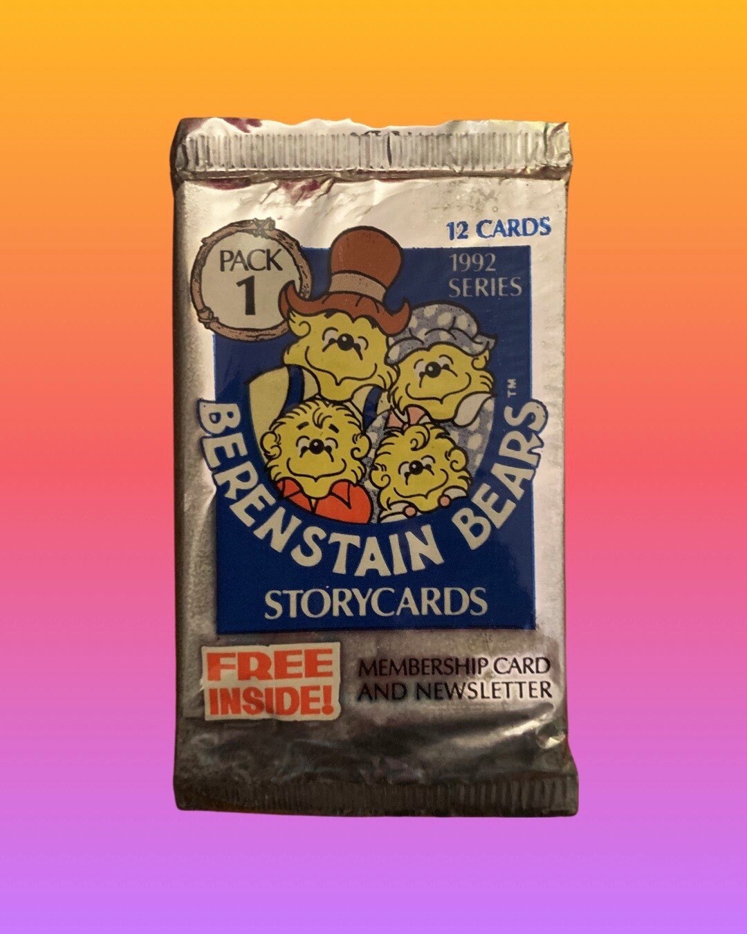 Berenstain Bears - One Sealed Trading Card Pack (1992)