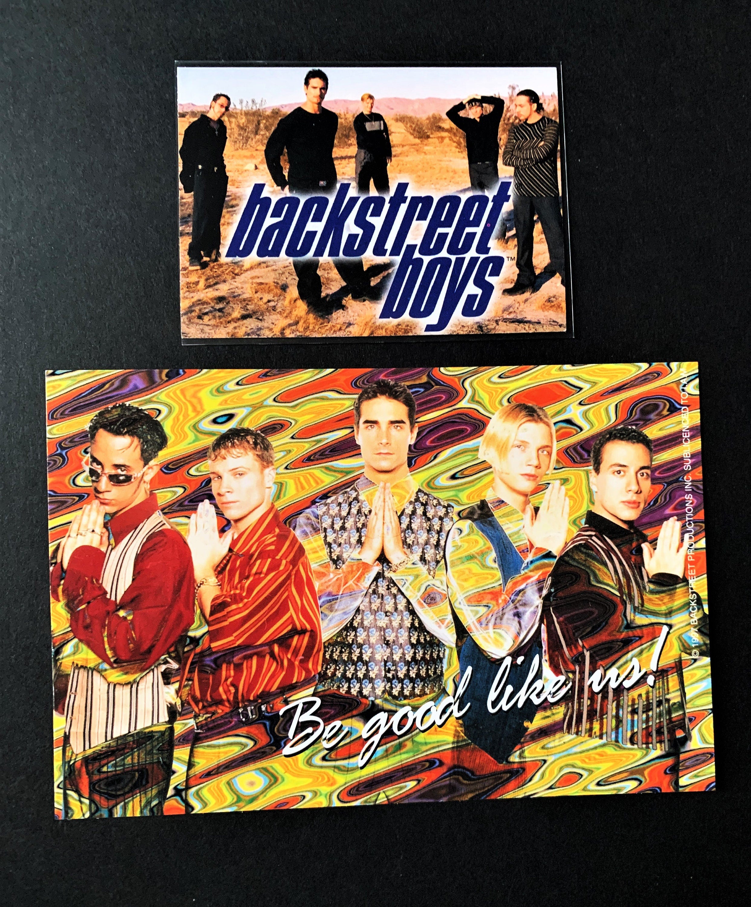 Backstreet Boys DUO Sets - Choose one 90's Photo/Trading Card Combo (90's Gifts, BSB, Boy Bands, 90's Throwback)