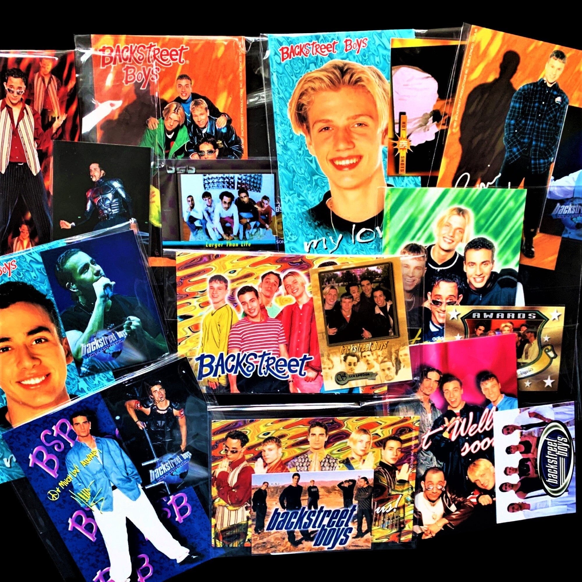 Backstreet Boys DUO Sets - Choose one 90's Photo/Trading Card Combo (90's Gifts, BSB, Boy Bands, 90's Throwback)