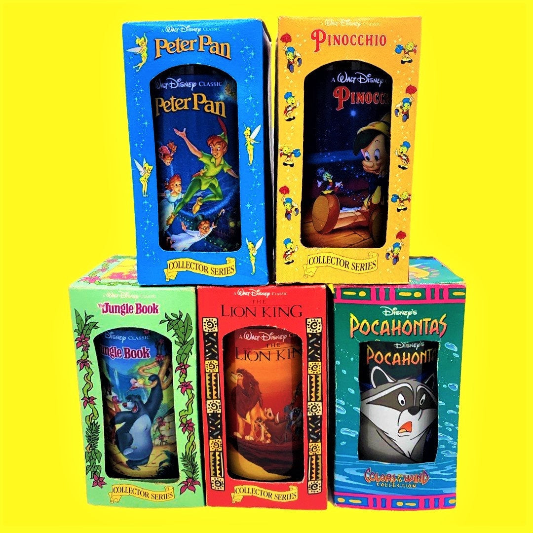 Disney Collector Burger King Cups 1994 - Choose ONE