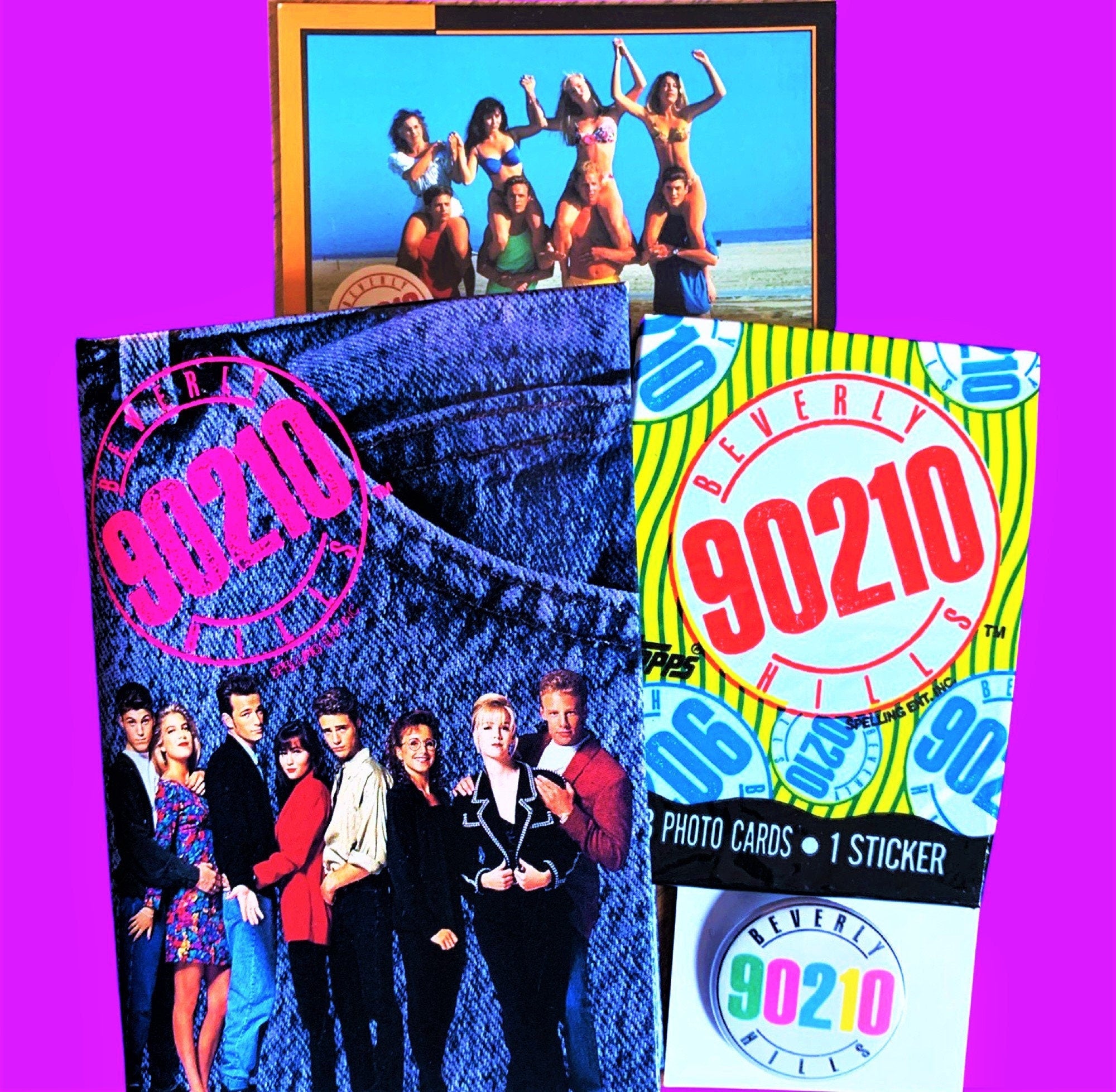 90210 Mini Gift, Trading cards, Gum folder, 90's Nostalgic Gifts