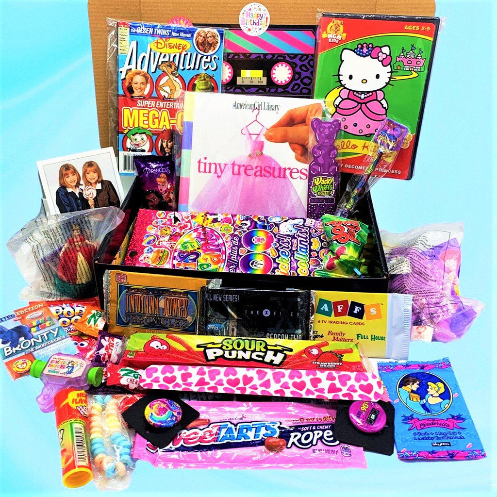 LARGE 90's Mystery Box! Nostalgic gifts, Y2K, Birthday boxes, 90s gifts, Mystery box, 90's fan, Vintage toys, Retro